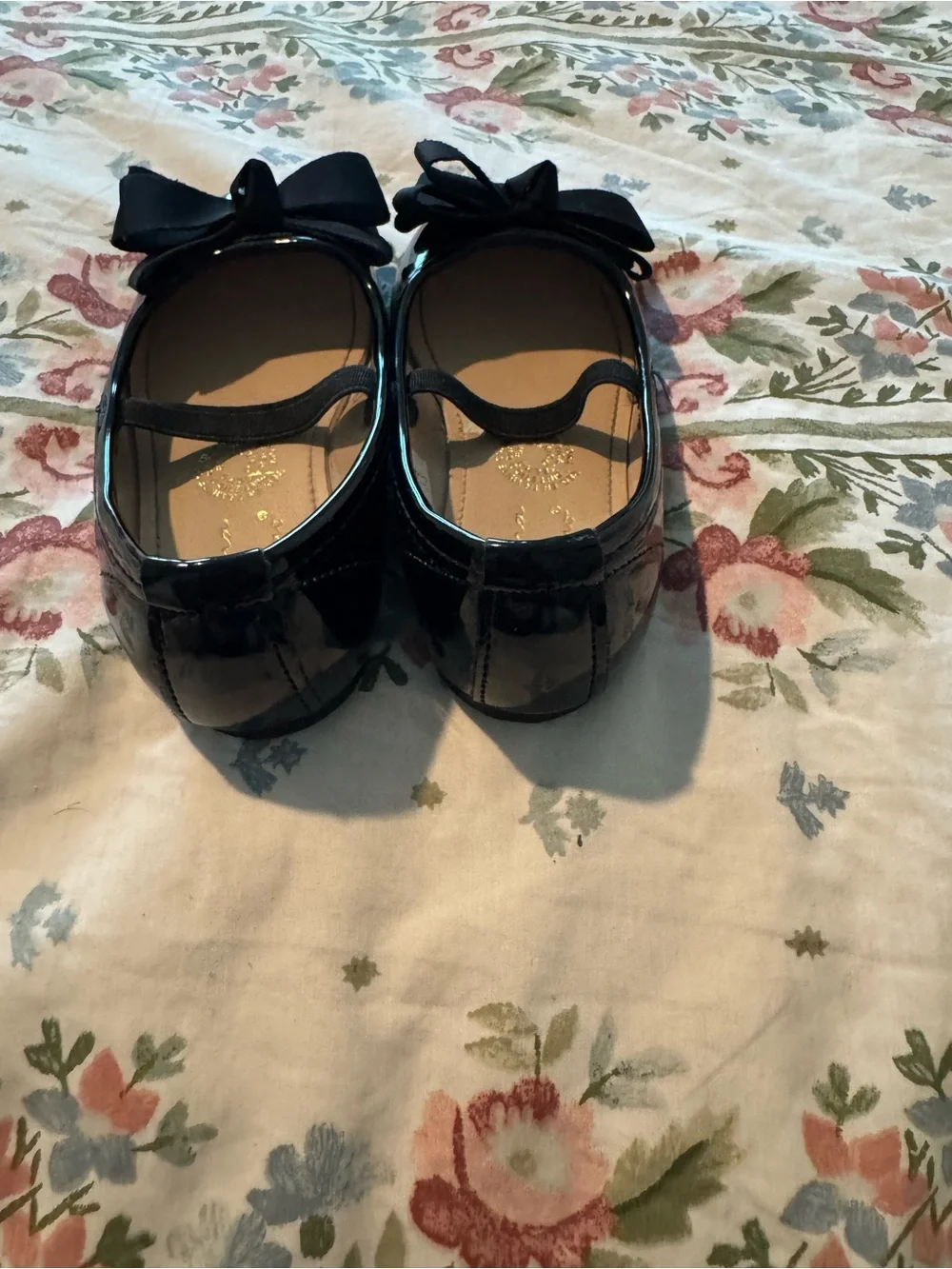 Girls Black Patent Bow Mary Jane Dress Shoes